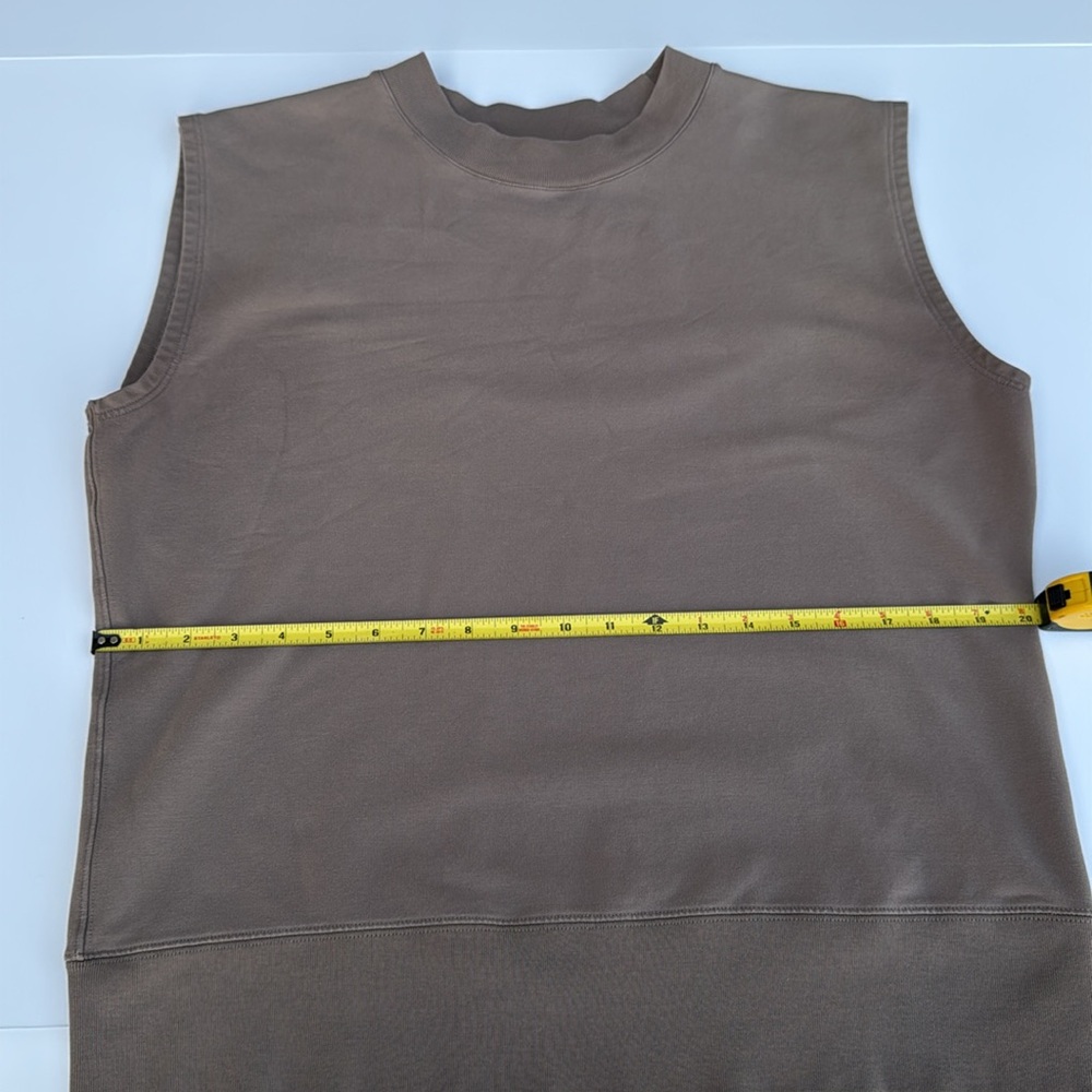 MM Lafleur truffle brown light French terry top, XL - Picture 5 of 6